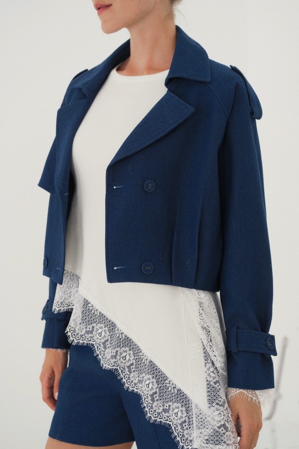 Veste courte trench Louane - Lulumary 2
