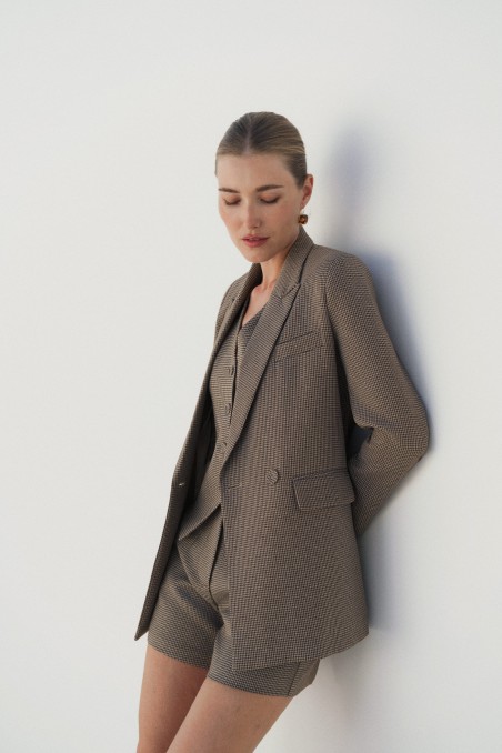 Blazer à carreaux Cara - Lulumary