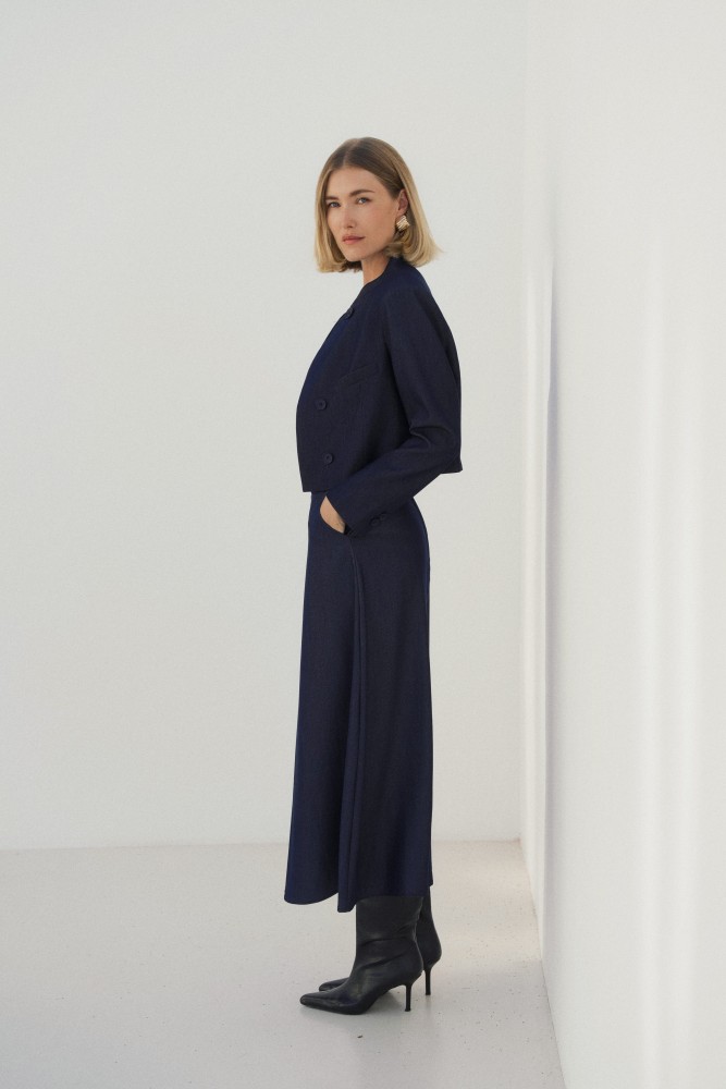 Veste courte en jean Jeanne - Lulumary