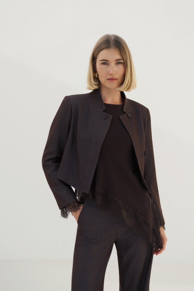 Veste courte en jean Jeanne - Lulumary