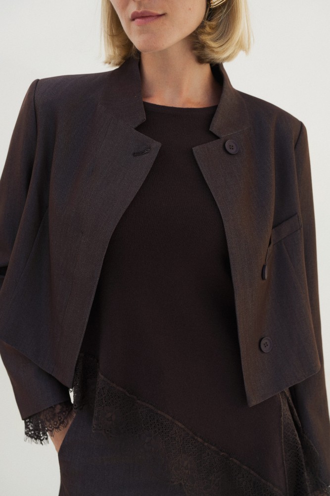 Veste courte en jean Jeanne - Lulumary