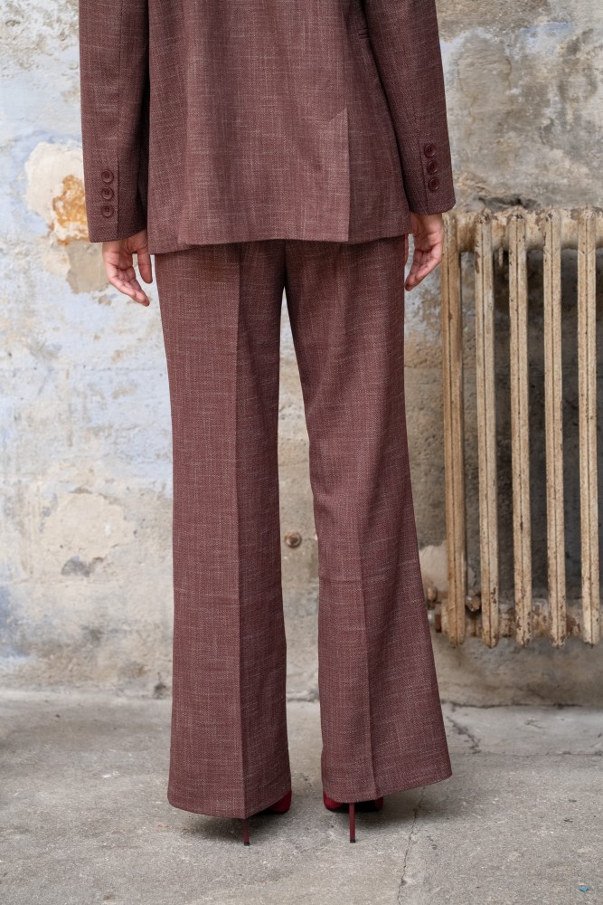 Pantalon droit chiné Héloïse - Lulumary