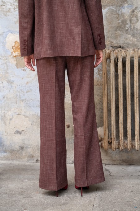 Pantalon droit chiné Héloïse - Lulumary