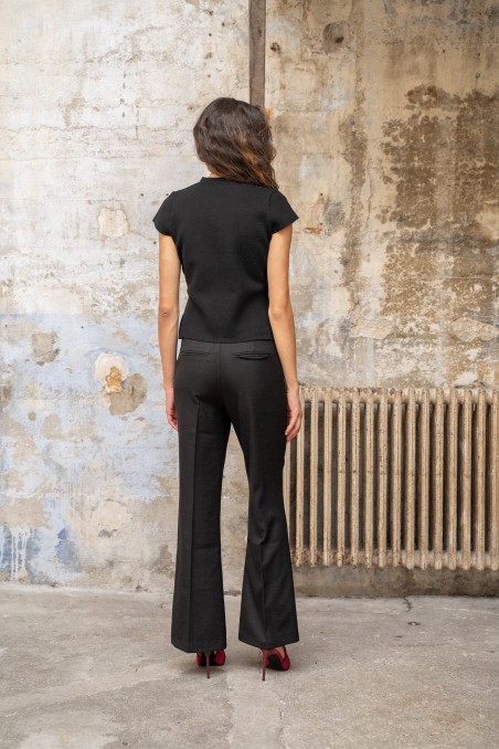 Pantalon droit chiné Héloïse - Lulumary