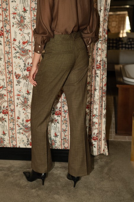 Pantalon droit chiné Héloïse - Lulumary